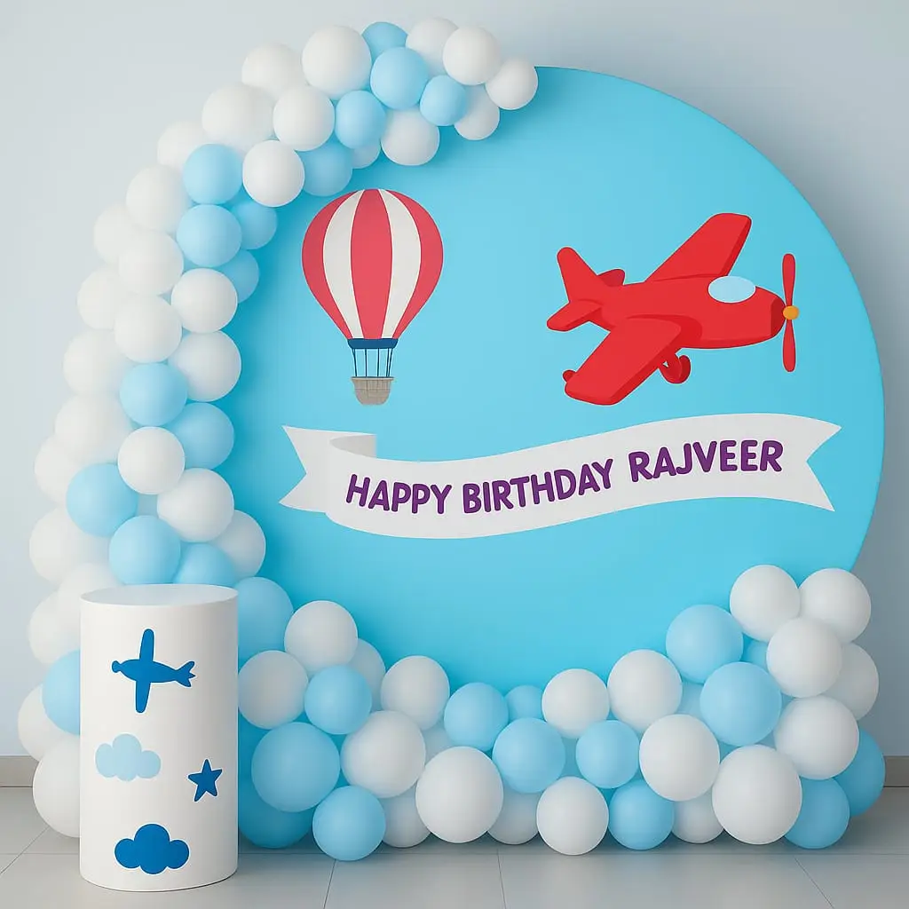 Aeroplane Theme Budget Friendly Decor